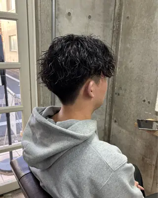 ショート パーマ メンズ homme, famille raugh【オム・ファミーユ・ラグ】所属・【メンズ特化】パーマ /マッシュ/たいちのヘアスタイル