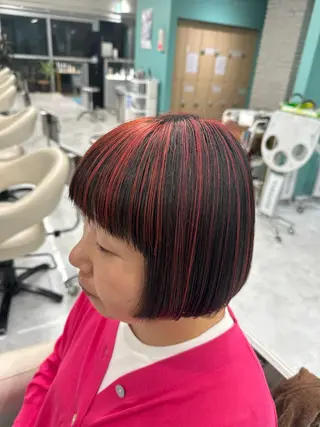 ショート カラー LeeHorie MIUのヘアスタイル