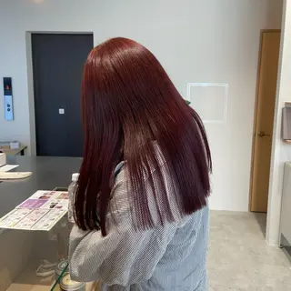 ロング カラー 石川 瑠琉のヘアスタイル