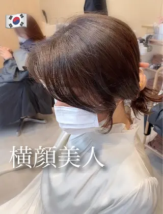 ミディアム 韓国ヘア🇰🇷髪質 改善たけるのヘアスタイル
