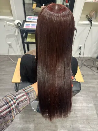 セミロング カラー 艶髪レイヤー上田 紗也🇰🇷💗のヘアスタイル