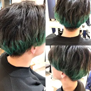 ショート カラー メンズ 柏/春日竜次 /髪質改善縮毛矯正のヘアスタイル