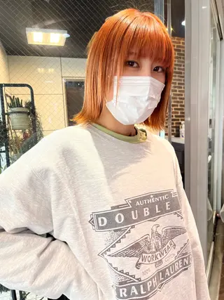 ショート カラー Rei/ 縮毛矯正/ ハイライトカラー募集のヘアスタイル