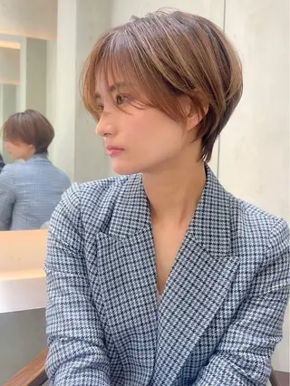 ショート ボブ/タッセルボブ 虎白のヘアスタイル