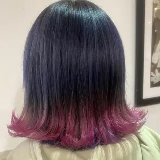 ミディアム カラー 💚 nao💚のヘアスタイル