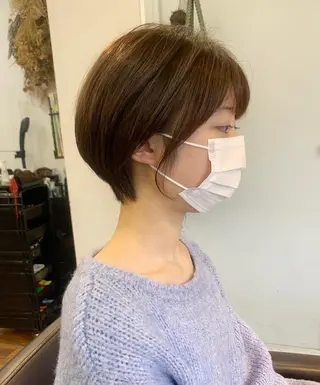ショート 縮毛矯正/ショート/ レイヤー/畑中正敏のヘアスタイル