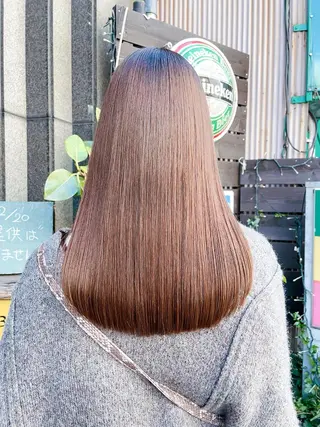 セミロング カラー パーマ ネイル マツエク・マツパ アイブロウ Chic シックのヘアスタイル