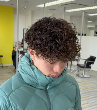 ショート パーマ メンズ 【メンズ特化】岩瀬 武【メンズパーマ】のヘアスタイル