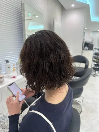 ミディアム パーマ 🐺韓国風メンズ特化 あさひ🐺のヘアスタイル