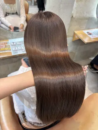 ロング カラー 棚瀬 寧麻のヘアスタイル