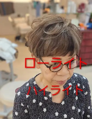 ショート カラー パーマ hairmake Juinのヘアスタイル