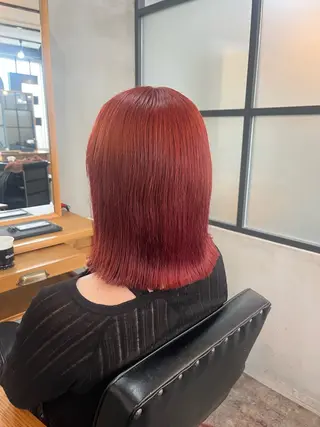 カラー 栗本 陽香/顔周りレ イヤー/透明感カラーのヘアスタイル