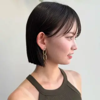 ショート お悩み改善ボブ 顔まわりカット/こうのヘアスタイル