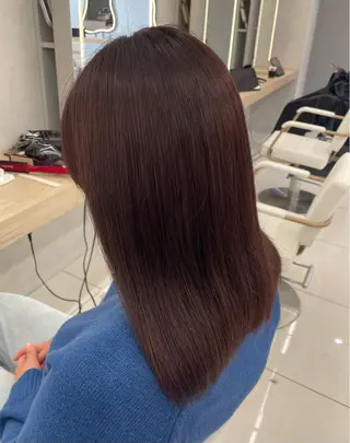 セミロング 🔮韓国スタイル/艶 カラー/あやか🔮のヘアスタイル