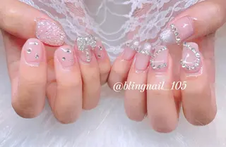 ネイル 23時まで❤︎韓国、 ワンホンネイルのネイルデザイン