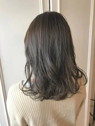 セミロング カラー ヘアアレンジ 悩み解決/艶髪/ LISAのヘアスタイル