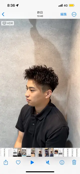 ショート カラー パーマ メンズ キッズ 🔥パーマ特化🔥 優馬のヘアスタイル