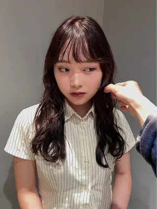 セミロング カラー パーマ 原宿/ケパーマ 🧺ユウマのヘアスタイル