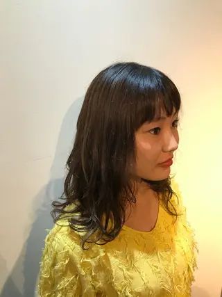 ミディアム 小杉輝/ショート /艶カラー✨のヘアスタイル