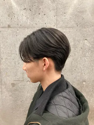 ショート メンズ ダメージレスカラー 縮毛MISAKI🦋のヘアスタイル