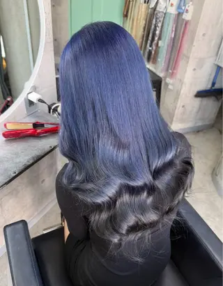 ロング カラー ヘアアレンジ 渋谷/韓国レイヤー/ シールエクステ ななのヘアスタイル