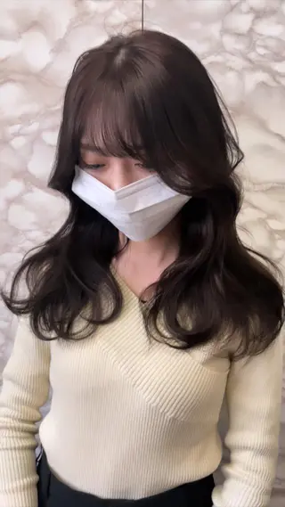 ミディアム カラー ヘアアレンジ YEAU　PLUS所属・極上の艶髪 RINAのヘアスタイル