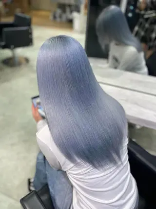 ミディアム カラー 💖推しカラー💖 オタク美容師✂ゆづきのヘアスタイル