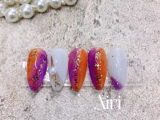 ネイル ネイルサロンAiri 長さ出し·シンプルのネイルデザイン