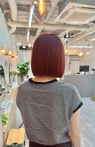 ショート カラー ボブ/ 前川友哉のヘアスタイル