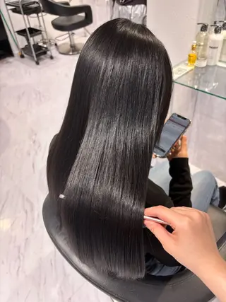 ロング カラー 表参道♡暗髪^ྀི 艶カラー♡アユミのヘアスタイル