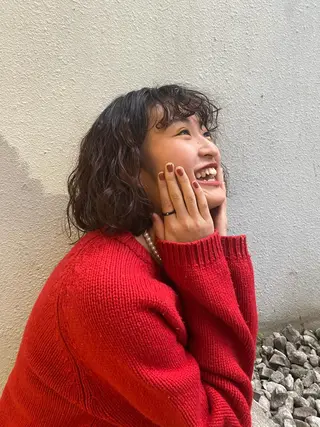 ショート カラー パーマ ヘアアレンジ パーマ指名No1 /namiのヘアスタイル