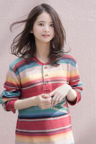 セミロング カラー パーマ GO TODAY シェアサロン 原宿本店所属・ボブ/レイヤー/ パーマ/淀川 純のヘアスタイル