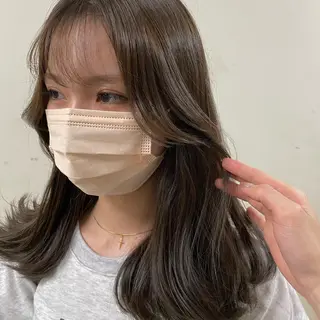 セミロング カラー ヘアアレンジ maoブリーチ無し 似合わせカラーのヘアスタイル