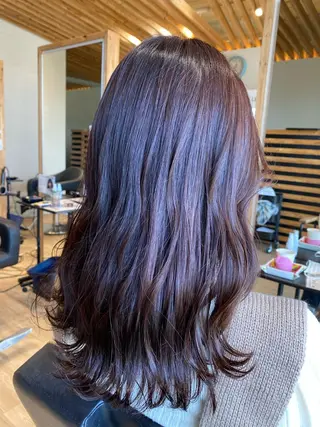 セミロング カラー 関口 友行のヘアスタイル