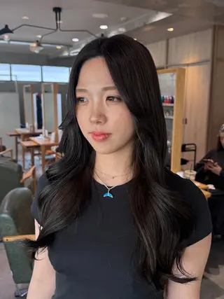 ロング カラー 韓国スタイル /一那のヘアスタイル