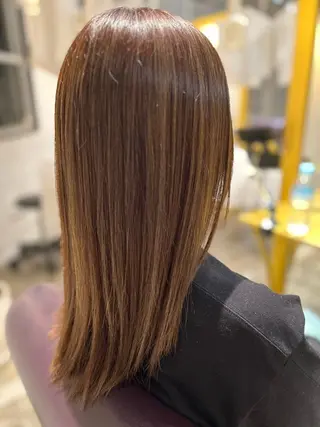 ロング 縮毛矯正／レイヤー／ 🌼mizukiのヘアスタイル