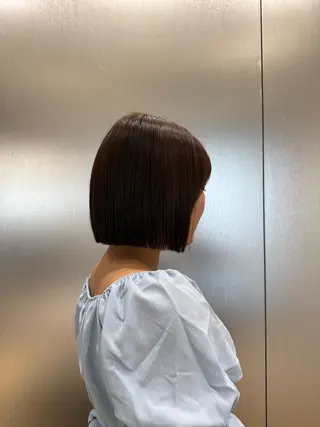 ショート 柴田樹/大人可愛い 艶髪カラー/髪質改善のヘアスタイル