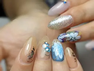 ロング ネイル ☺︎山部 志麻☺︎のネイルデザイン