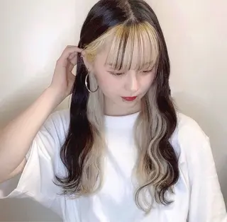 セミロング カラー 🎗 💖井上 竜 ブリーチ指名No.1のヘアスタイル