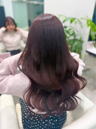 ロング カラー ハイトーン/髪質改善 🦋岩渕かすが🖤のヘアスタイル