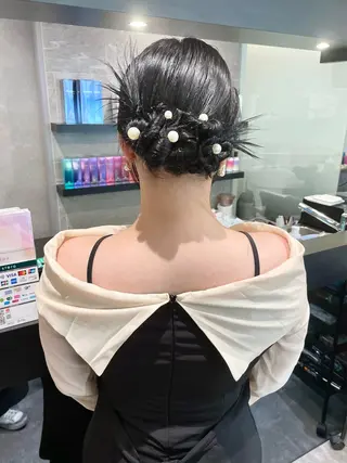 ロング ヘアアレンジ ダブルカラー🦖 /髪質改善⚡️しおりのヘアスタイル