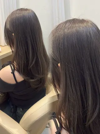セミロング カラー 韓国ヘア/レイヤー カット/KANAのヘアスタイル
