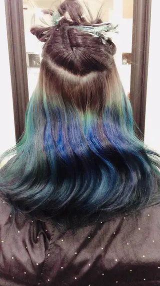 ミディアム カラー ヘアアレンジ 阿久津 泰幸のヘアスタイル