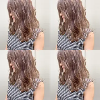 カラー 透明感/オリーブ/ グレージュ/YUKAのヘアスタイル