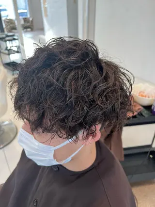 パーマ メンズ 野口 竜矢のヘアスタイル