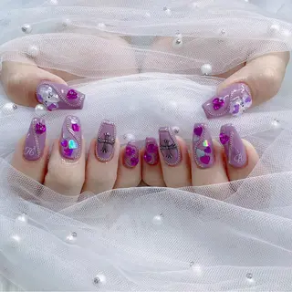 ネイル パーツ全部¥110 サロンミミのネイルデザイン