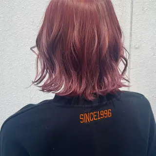 ミディアム カラー 高橋 みく/ minim 暖色のヘアスタイル