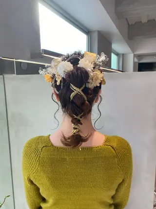 ヘアアレンジ 透明感モテ艶髪カラー Gallicaイリサのヘアスタイル