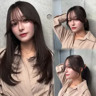 セミロング カラー 🌫️大人韓国ヘア 🌫️naoyaのヘアスタイル