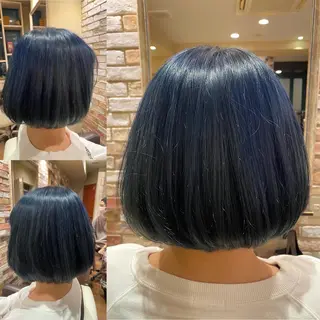 ミディアム カラー 三瓶 龍皇のヘアスタイル